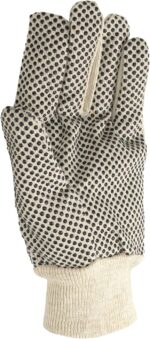 Canvas Work Gloves, Economy Dotted, 6 Pair Pack - Image 2