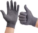 12Pairs Work Gloves Anti-slip Knitted Stretchy Cloth Glove Thin Moist Glove Liners - Image 2