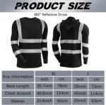 4 Pcs Reflective Safety T Shirt High Visibility Work Shirts Sun Protection Construction - Image 2